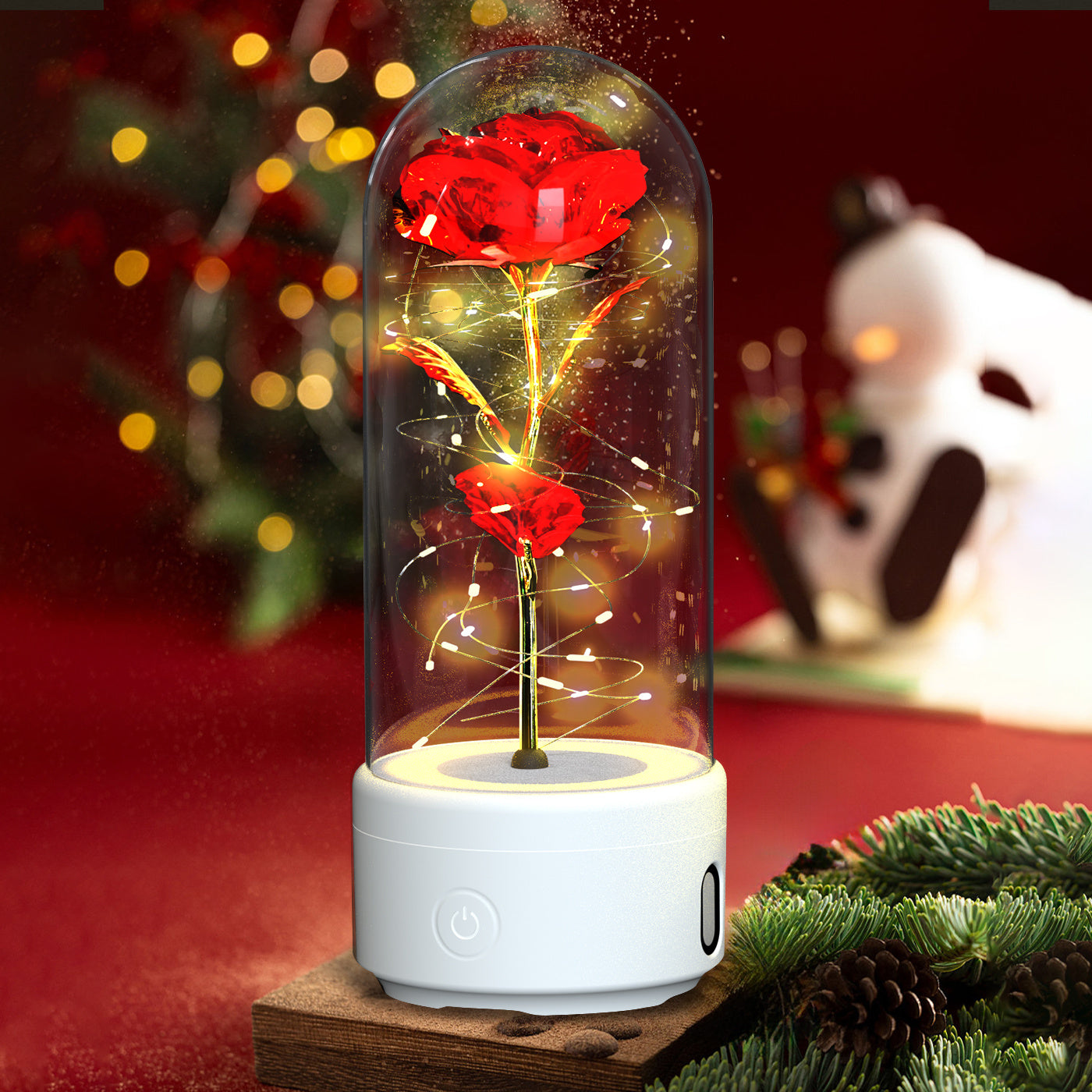 2 In 1 Rose LED Light
