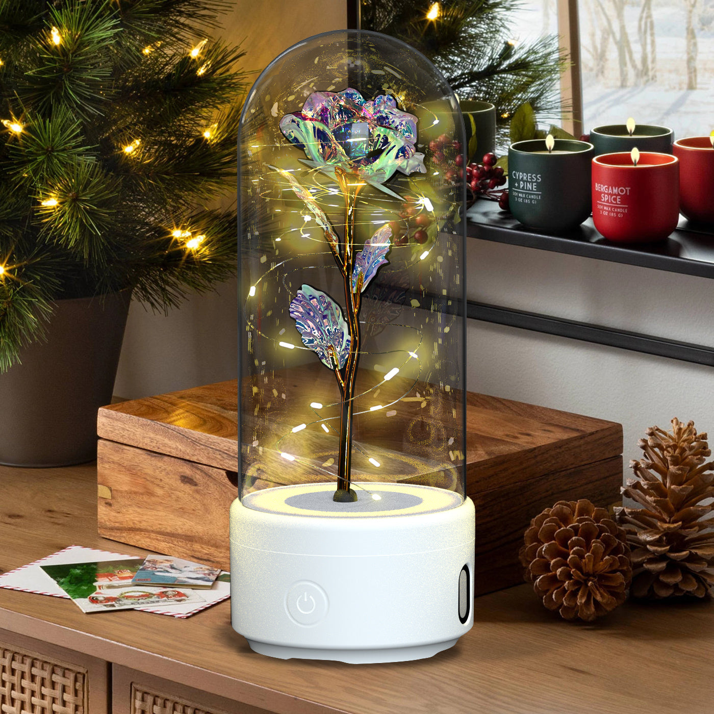 2 In 1 Rose LED Light